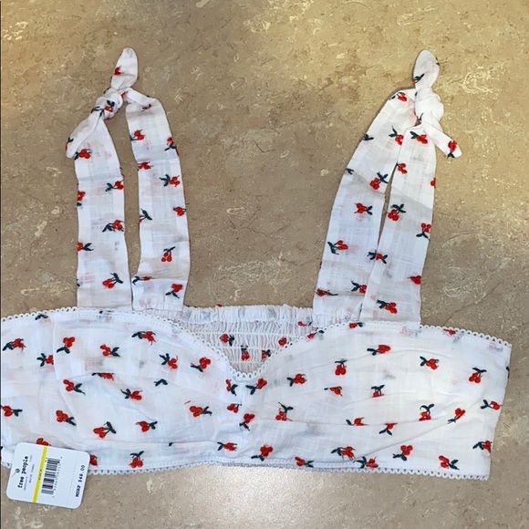 Free People Britt Cherry-Embroidered Bralette - Picture 3 of 5